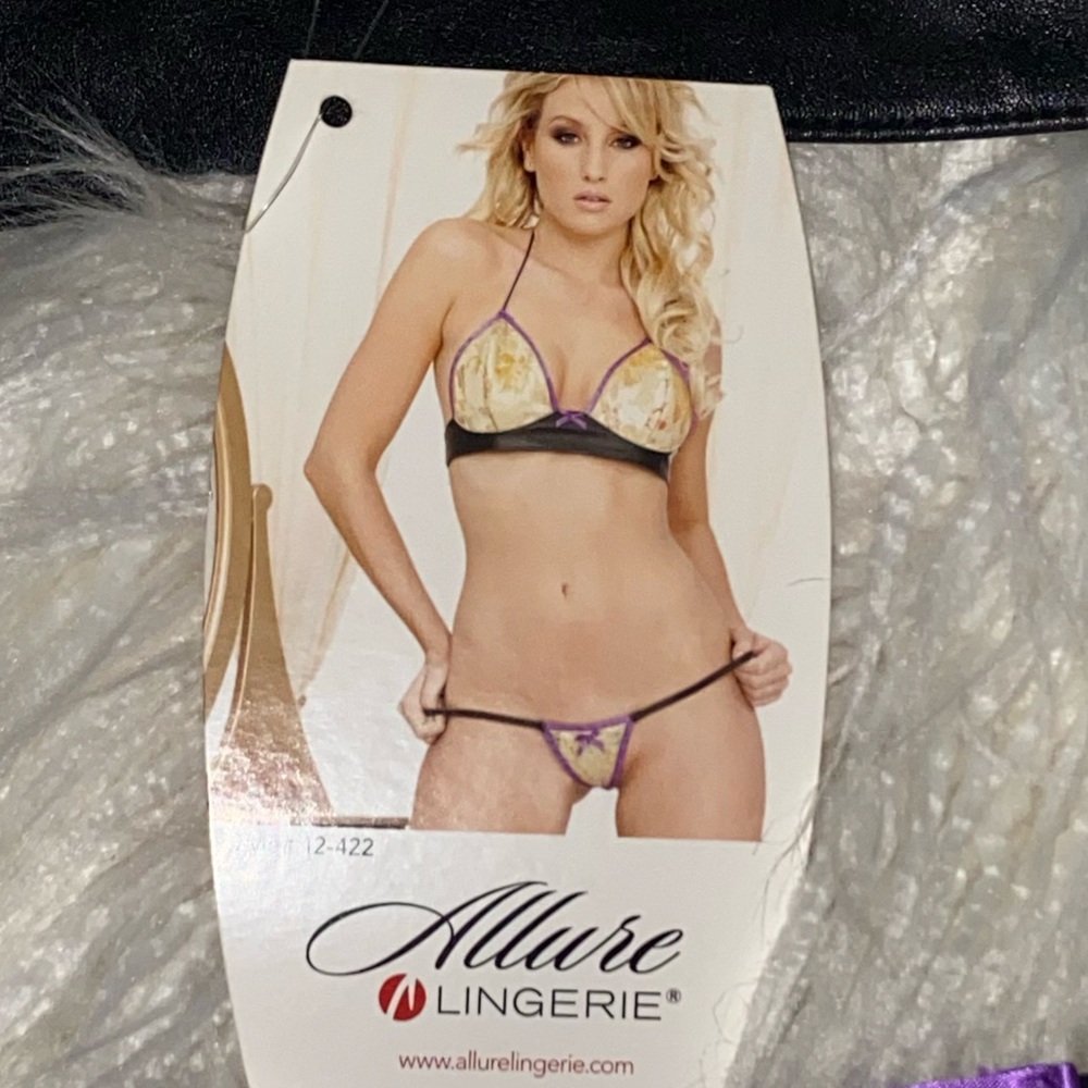 Elegant Moments Purple and Gold Bra Intimates